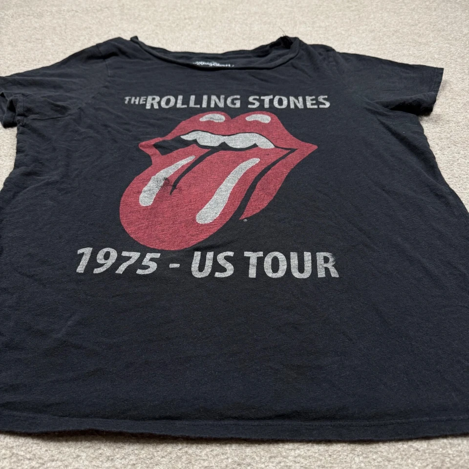 Rolling Stones Graphic T Shirt Women's Size 2XL Black Short Sleeve Crew Neck Tee - Image 3 of 4