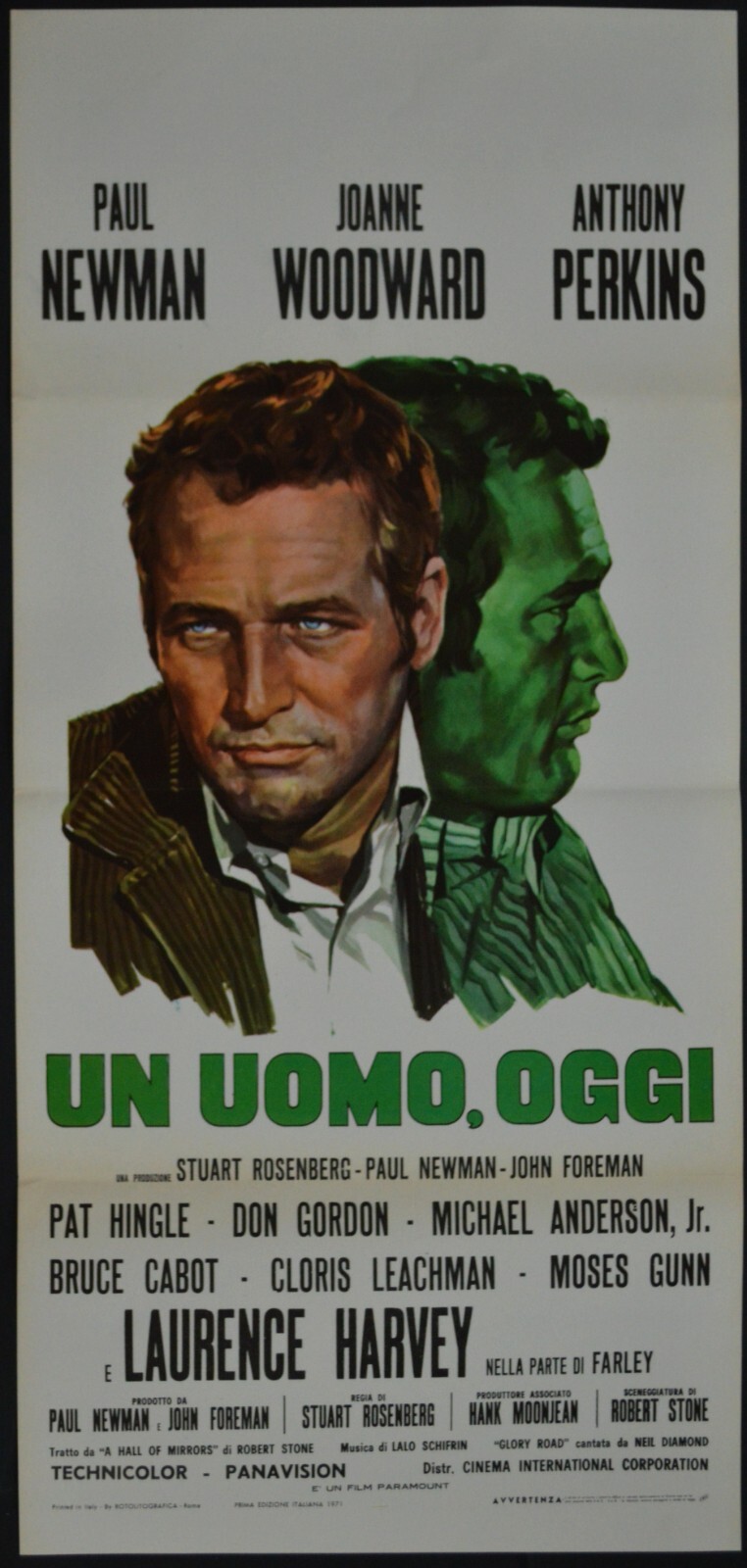 Locandina originale film Un uomo oggi (1970) - Regia di Stuart Rosenberg