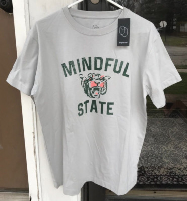 Men's sz S Original Use MINDFUL STATE Gray SS Crew Neck T-Shirt New P