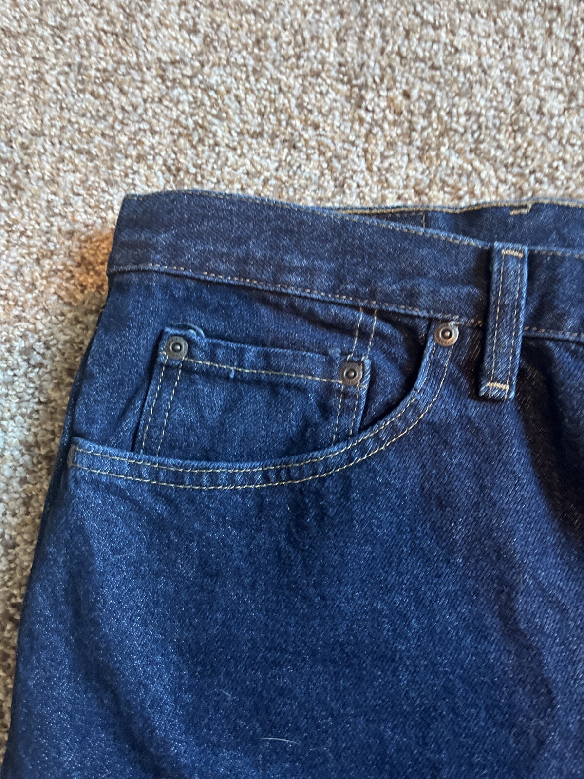 Wrangler Men's Five Star Relaxed Fit Jeans 44x30 Actual 42 X 25 100% Cotton New - View 4