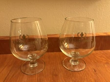 Set of 2 Large Courvoisier Le Cognac De Napoleon Brandy Snifters MINT 18 oz