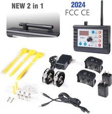 Wireless Dog Fence Pet Training Collar Two Way Signal 2-in-1 System, Adjustable