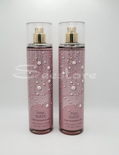 Bath  Body Works Pink Suede Fine Fragrance Body Mist Spray 8 oz Set of 2