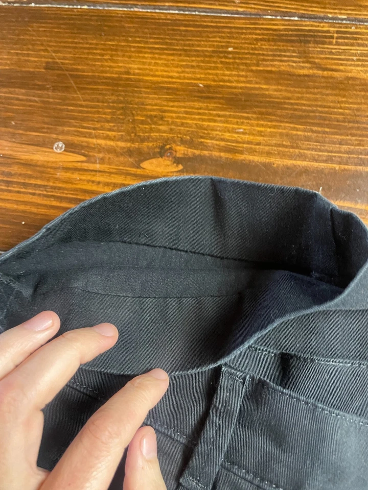 Lee 裤子女式中号黑色休闲直筒平底高腰 — 第 3/4 张图片