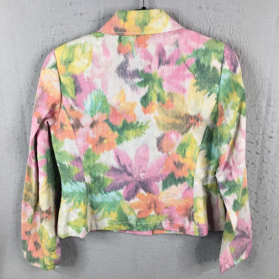 Chaqueta Doncaster Mujer 6 Acuarela Abstracto Pastel Estilo Monet Artístico Arco Iris Foto 2 de 4
