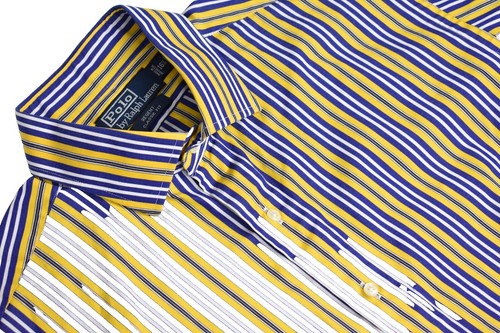 NWT Taylor Swift Engagement Dress Ralph Lauren Striped Silk Polo Size  MEDIUM | eBay