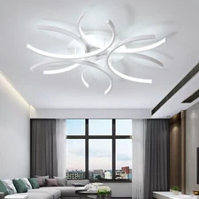Modern LED Ceiling Light Dimmable Pendant Fixture Lamp Chandelier Living Room