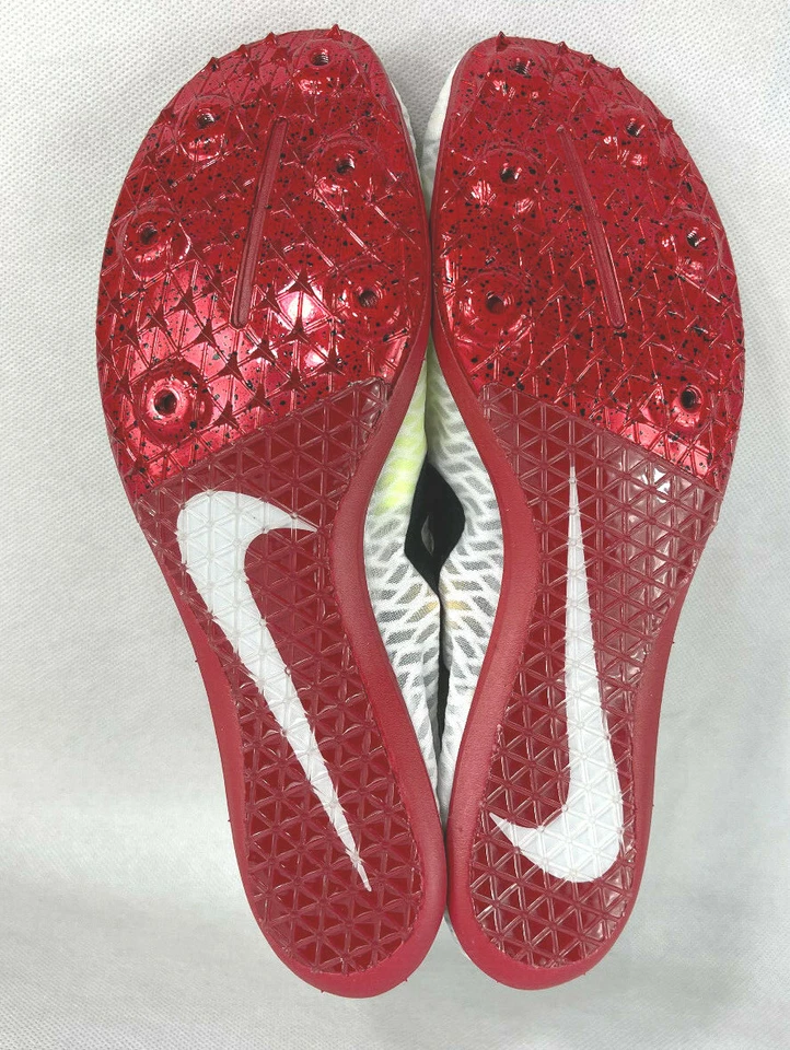 Nike Zoom Mamba V Bowerman Club Track and Field White Red Spikes Men’s Size 7.5 - Image 3 of 4