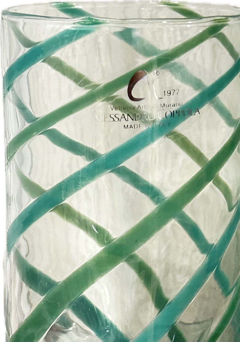 Alessandro Of Italy, Handmade Drinking Glasses 3/Double Old Fashion Murano