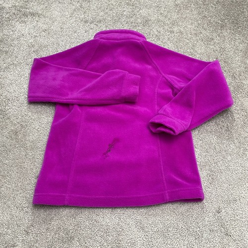 Columbia Benton Springs Fleece Jacket Girls Youth Medium Purple Full Zip Outdoor - Picture 2 of 13
