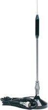 RoadPro RP-711 24" Magnet Mount Stainless Steel CB Antenna Kit, Black