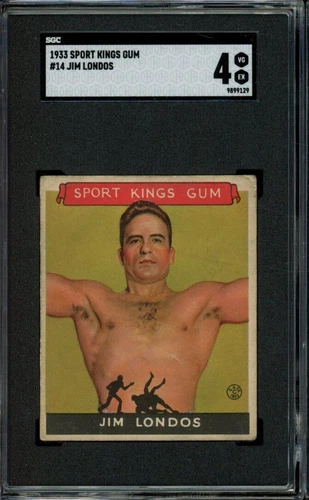 1933 Goudey Sport Kings #14 Jim Londos Wrestling SGC 4 VG-EX LOOK! LFF