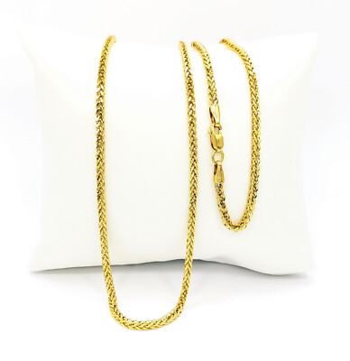 22K Gold Italienische Franco Kette Halskette 18,25'' Hohl 2mm Echt Gepunzt 916