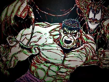 CARNAGE HULK Marvel Fantasy Comic Book Original Art Board 11X17 Drawing Sketch *