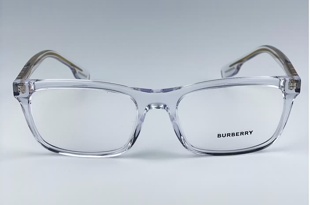 New BURBERRY Eyeglasses B 2334 3024 55-18 145 Crystal Frames