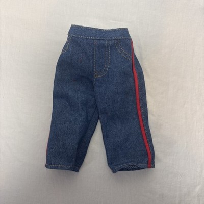  18 Doll Blue Denim Jeans With Red Stripe