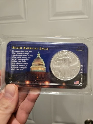 2000 American Eagle Dollar Uncirculated 1 oz .999 Silver, Littleton Toning toned