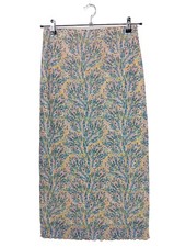 RICH & ROYAL High Waist Rock Damen Rock Gr. DE 42 blau-hellorange-pink