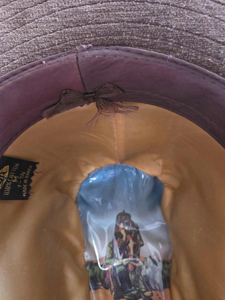 Stetson Hat Brown Velour Med 71/8 70s Western Cowboy VTG Rockabilly RETRO - Image 4 of 4