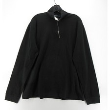VINTAGE Polo Ralph Lauren Shirt Men XL Black Turtleneck Pullover Minimalist