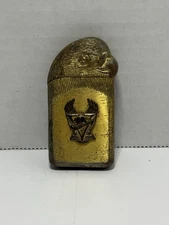 Vintage Harley-Davidson American Eagle Gold Tone Butane Lighter
