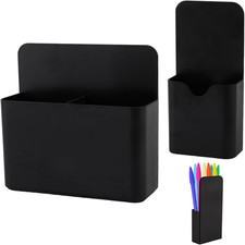Magnetic Pen Holder 2 Pack Strong Magnet Marker Pencil Organizer Storage Case