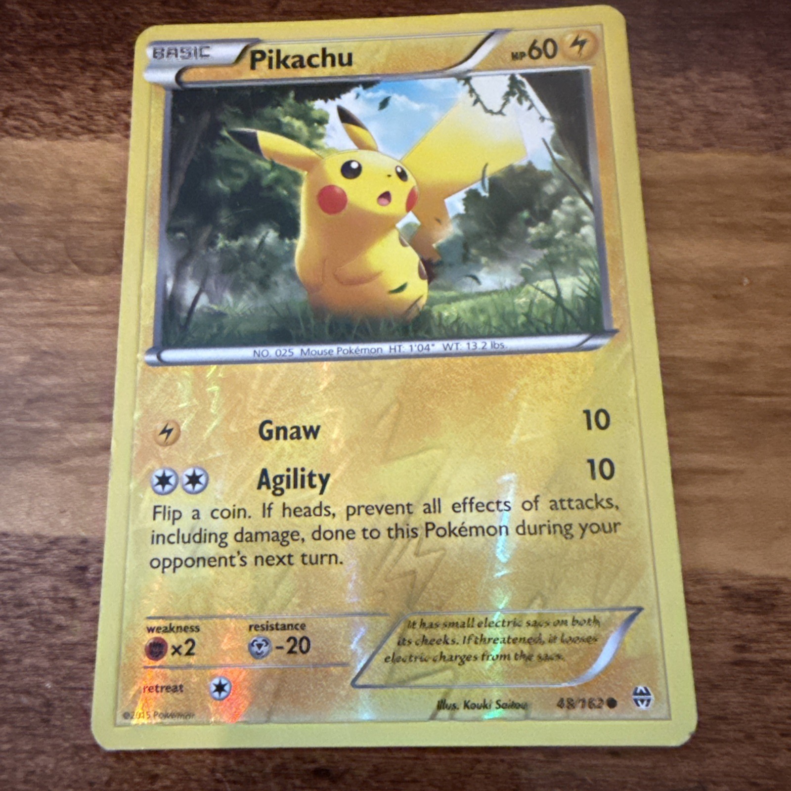 Pikachu [Reverse Holo] #48 Pokemon BREAKthrough