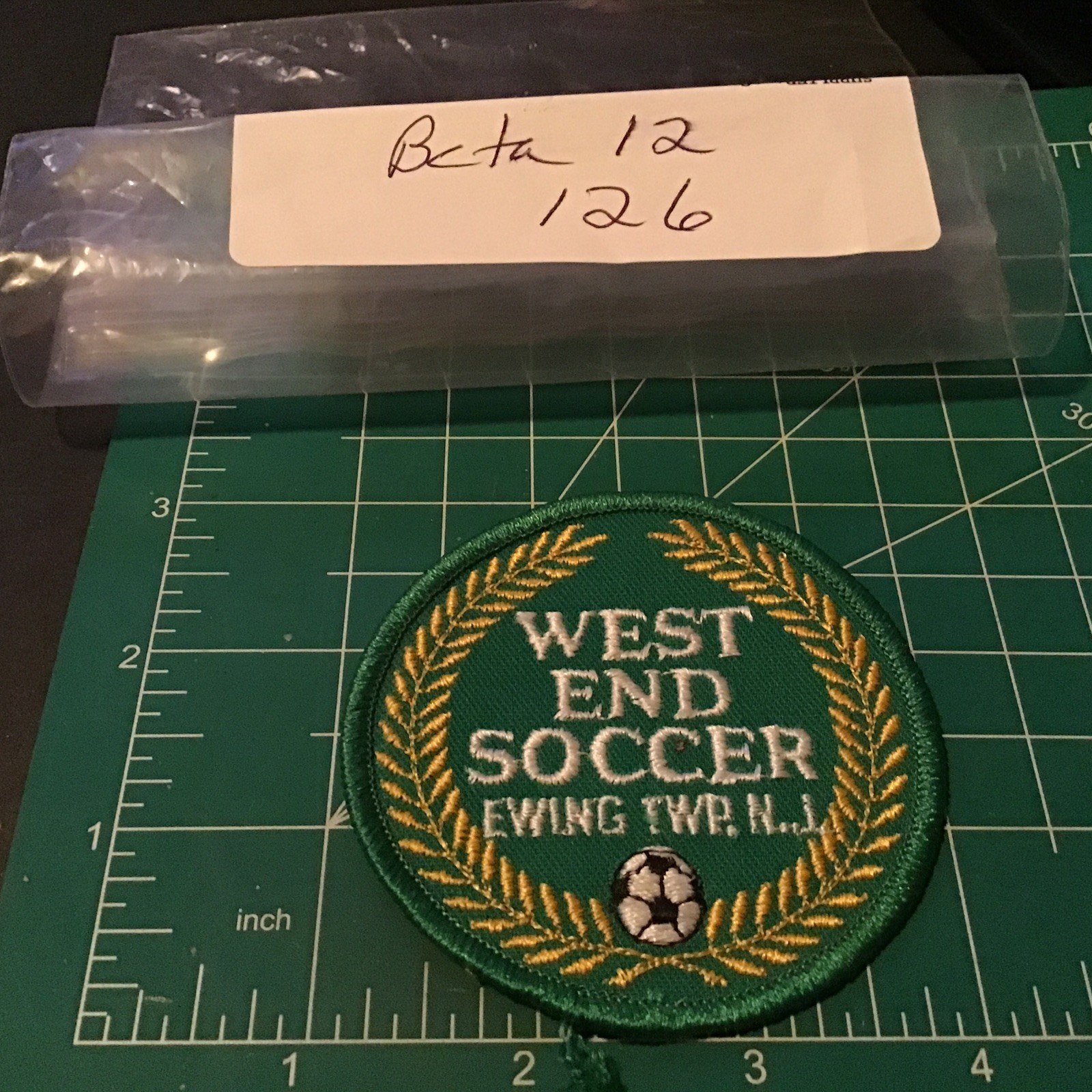 1980s 1990s Vintage Soccer Team Club Patch West End Ewing Twp New Jersey