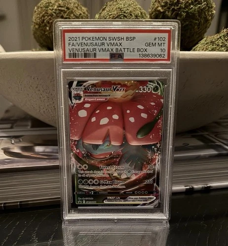 PSA 10 Venusaur VMAX SWSH #102 Sword & Shield Black Star Promo VMAX Battle 2021