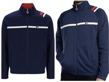 Fila Vintage Borg Wimbledon Settanta MKII Tennis Track Top Blue 