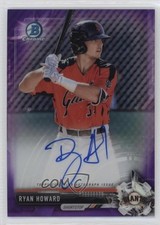 2017 Bowman Chrome Prospect Purple Refractor 33/250 Ryan Howard #CPA-RH Auto i6j