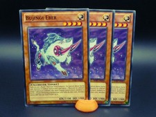 Yugioh Playset 3x Bujingi Eber SHSP DE025/ Common/ Near Mint/ Excellent/ Deutsch
