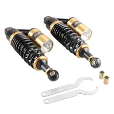 280mm 11" Air Rear Shock Absorbers Air Suspension Universal Fit Street Bikes