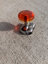 Vintage Casco Spinner Knob Steering Wheel Suicide Knob  ORANGE NICE SHAPE