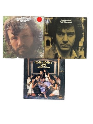 Neil Diamond Double Gold Tom Jones Kris Kristofferson 5 LP Vinyl Lot