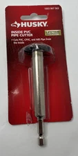 Husky Inside PVC Pipe Cutter Drill Attachment Hex Shank Cuts PVC CPVC ABS New