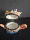 Adorable Multicolor Ceramic Animal Ark/Teapot Hinged Trinket Box — photo 6