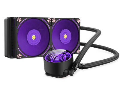 COLORFIRE Frozen Shadow Chasing 240 ARGB Purple Cat's Claw Liquid CPU Cooler