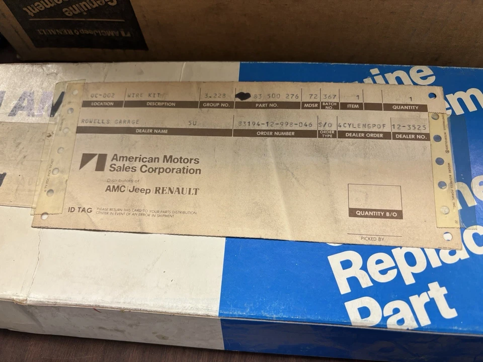 1984-1988 Jeep Cherokee Cj7 Comanche Wrangler свечи зажигания провода - Изображение 2 из 2