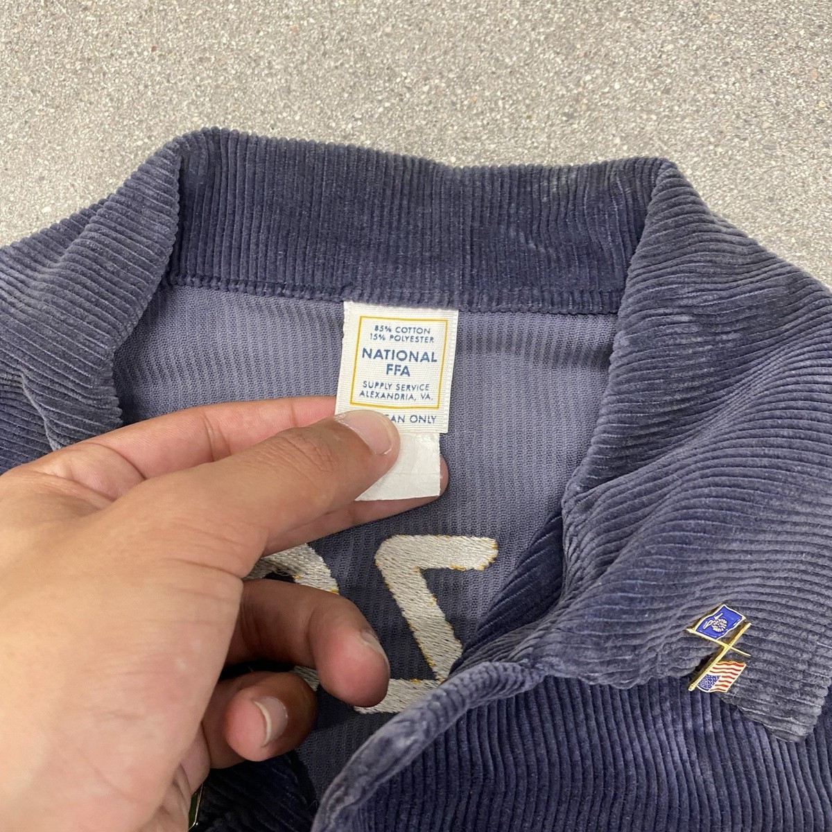 FFA Vintage 70s/80s Corduroy Jacket Small Chain Stitched | eBay