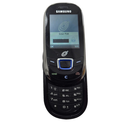 Samsung SGH-T340G  Black TracFone Slider Phone Enter PUK For parts