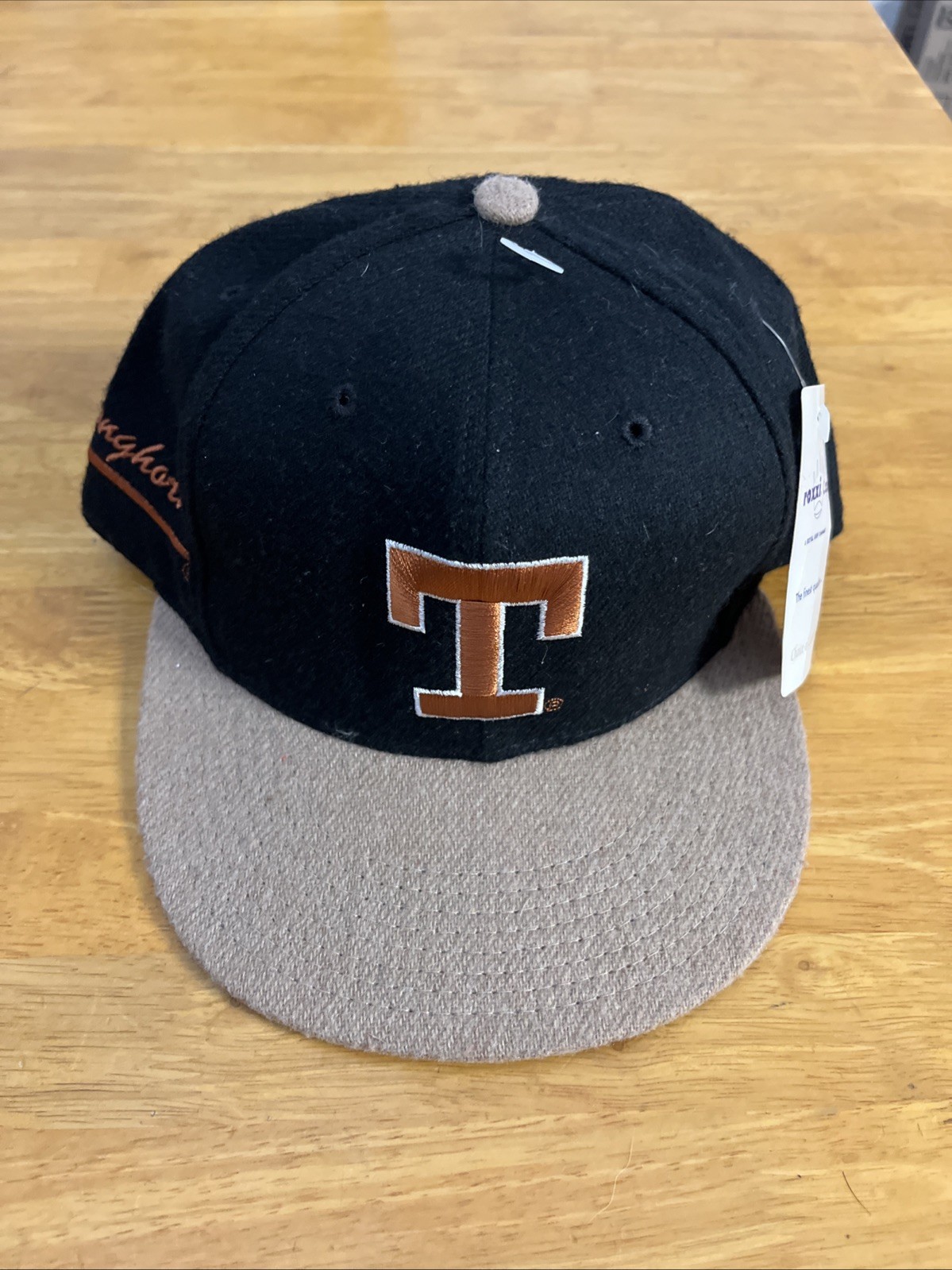 University Of Texas Austin Longhorns Vintage Wool Hat Strap Roxxi Pro Model