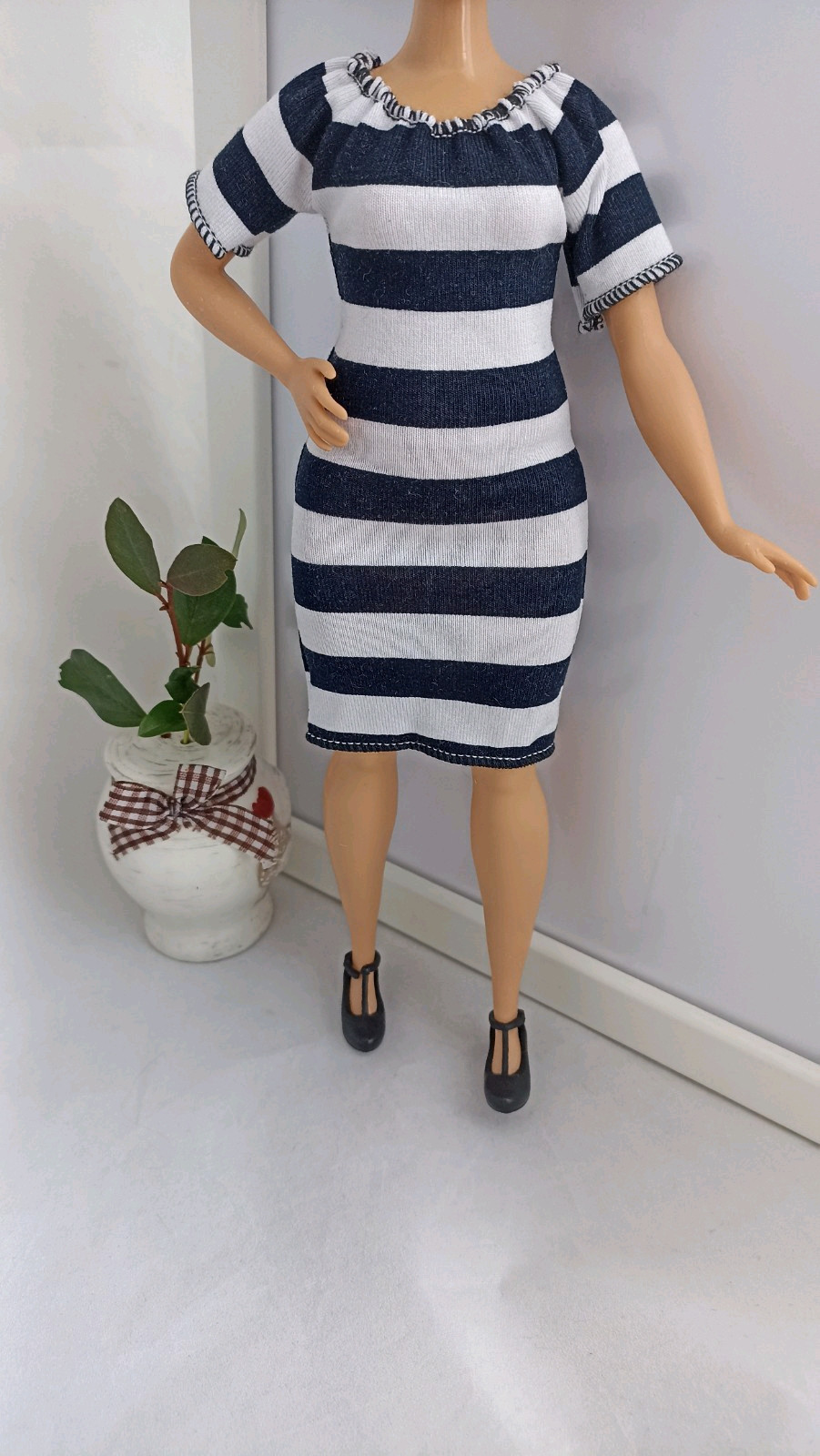 Curvy Doll Stretch Dress No Hook & Loop Closure-image