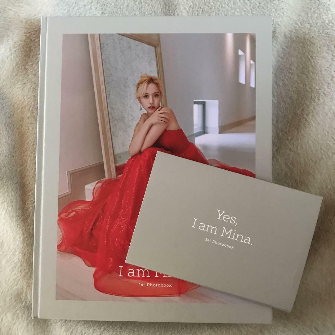 Yes, I am Mina: 1ST PHOTOBOOK＜Gray Ver＞ Yes, I am MINA TWICE MINA 1st Photobook Gray Ver with 2 photocard