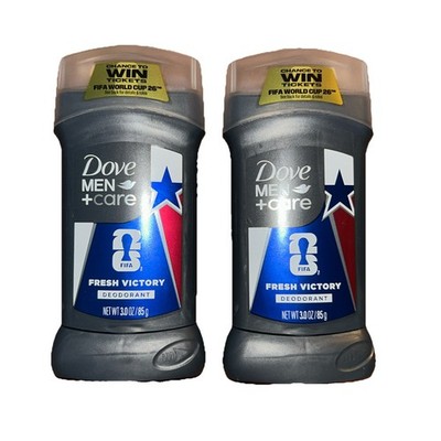 2-Pack Dove Men+Care Deodorant Fresh Victory FIFA World Cup Edition New
