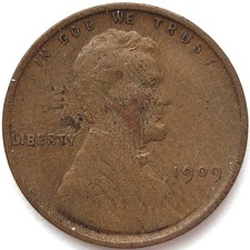 1909-P VDB Lincoln Wheat Cent Penny 1c VF Original Surfaces 1909P VBD 3