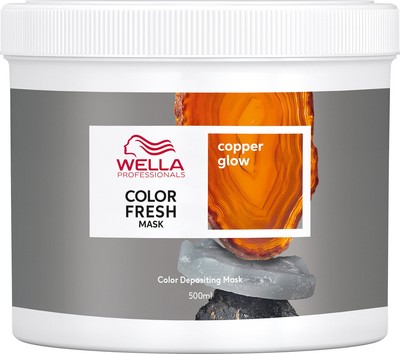 Masque Colorant Wella Color Fresh Copper Glow 500 Ml - Soin Couleur Cuivré, Neuf, Format Maxi, EAN 4064666327198