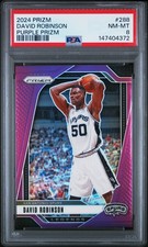 2024 PANINI PRIZM PURPLE PRIZM #288 DAVID ROBINSON 61/99 PSA 8
