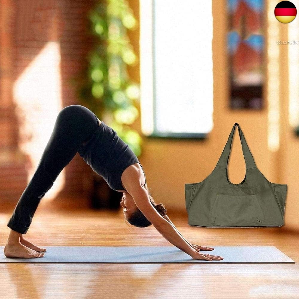 Namvo Große Tasche für Yogamatte, Mehrzweck-Turnbeutel mit Seitentasche, T
