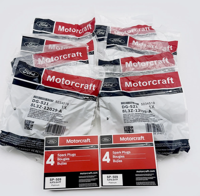 #ad 8X Motorcraft Ignition Coil DG521 amp; Spark Plug SP509 For Ford F150 4.6 5.4L New $85.46